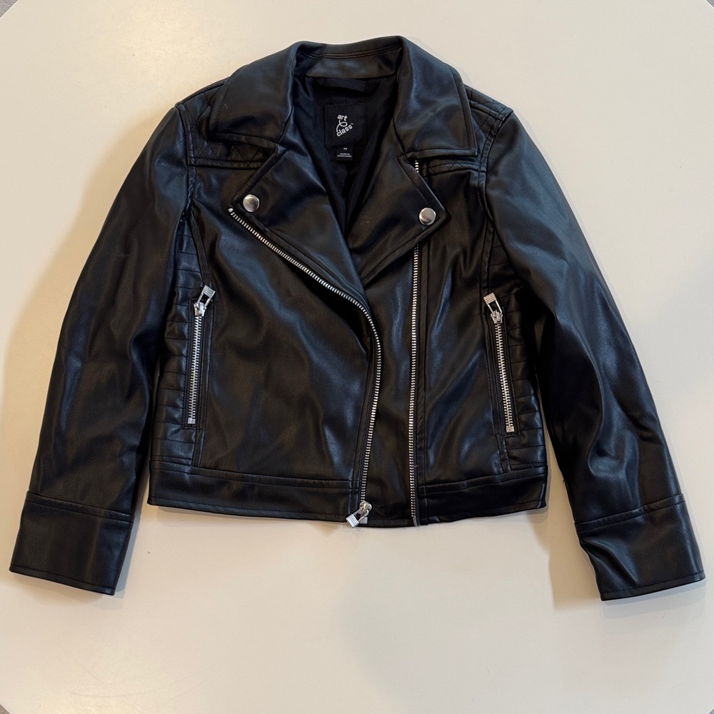 Art Class Black Leather Jacket